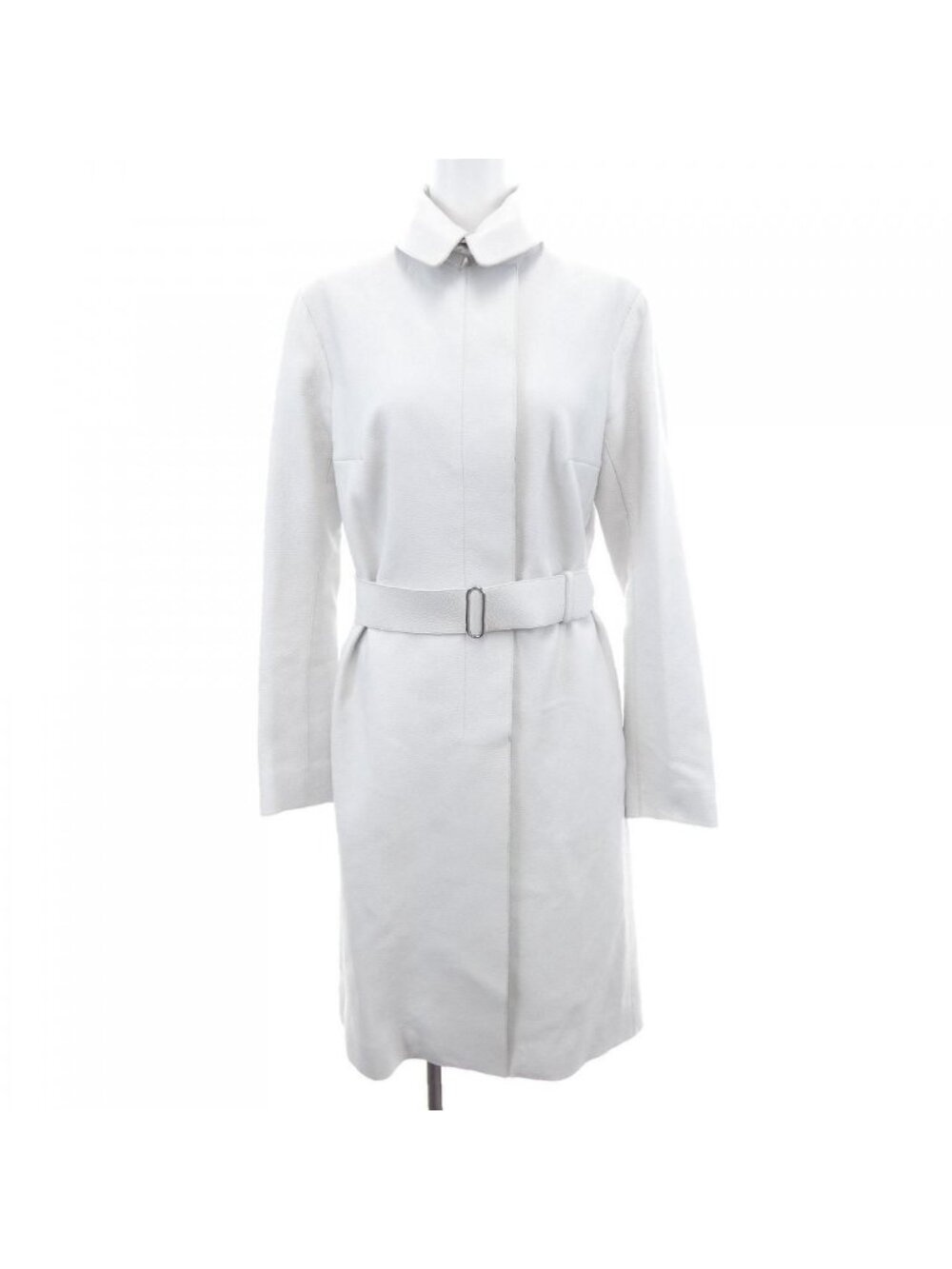 Hermes Leather Coat Gray